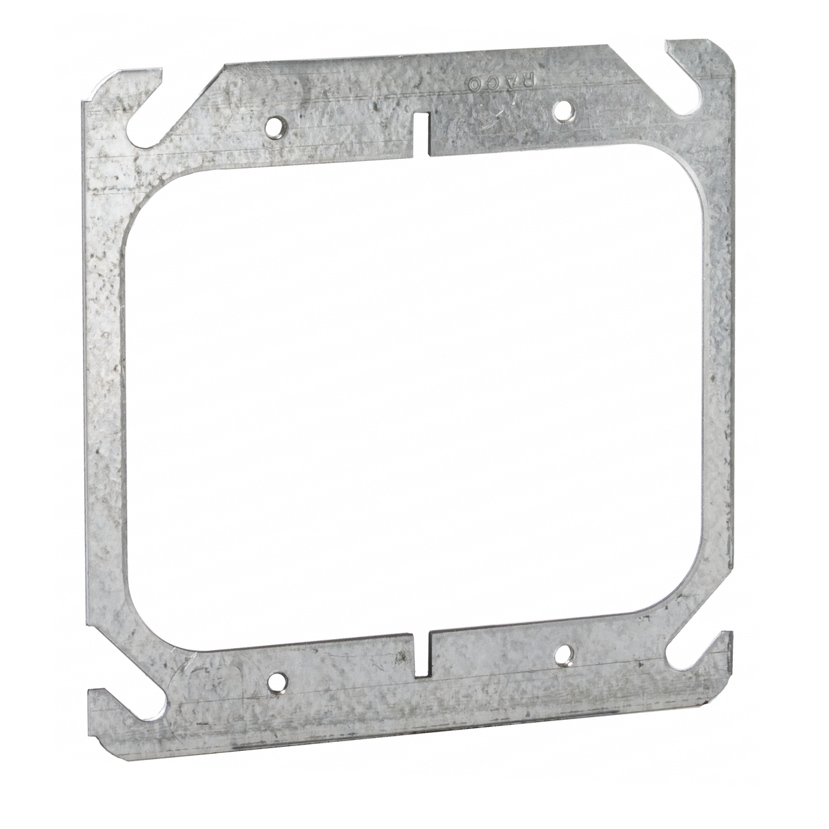 RACO 791 4" SQUARE MUD-RING, TWO DEVICE, FLAT