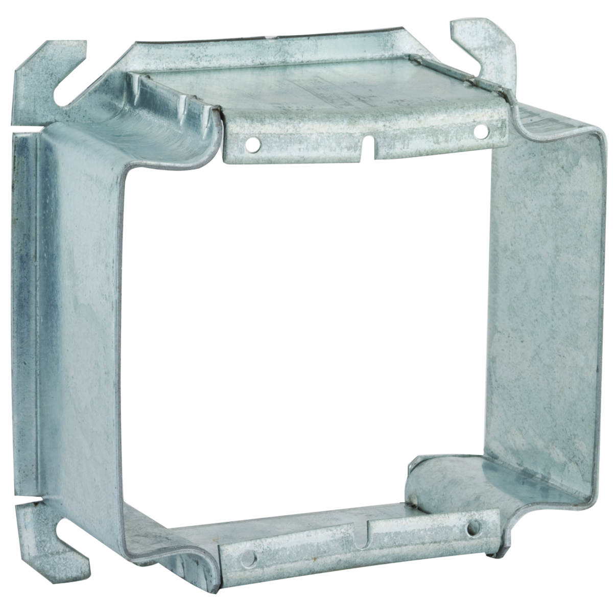 RACO 796 4" SQUARE MUD-RING, TWO DEVICE, RAISED 2", FOR TILE
