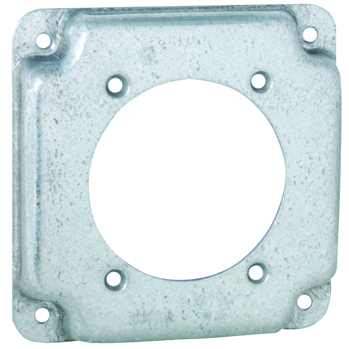 RACO 816C 4" SQUARE EXPOSED WORK COVER, ONE RECEPTACLE 2.480 DIAM. HOLE