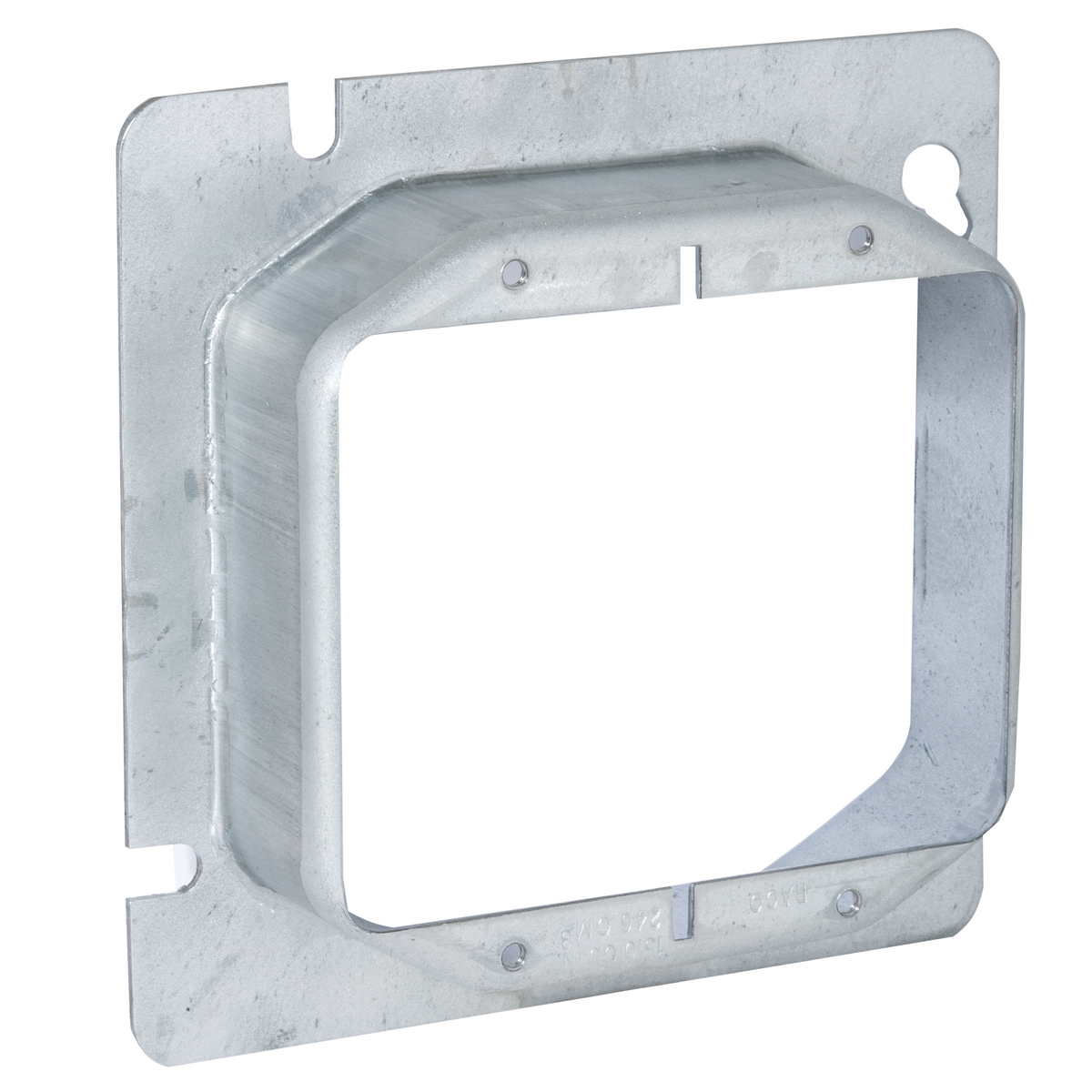 RACO 820 4-11/16" SQUARE MUD-RING, TWO DEVICE, RAISED 1-1/4 IN