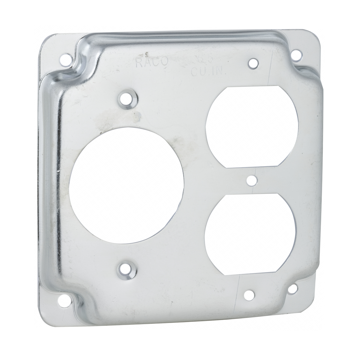 20a metal outlet cover 831C Raco Box Cover 1Dplx & 1.62 Hole 