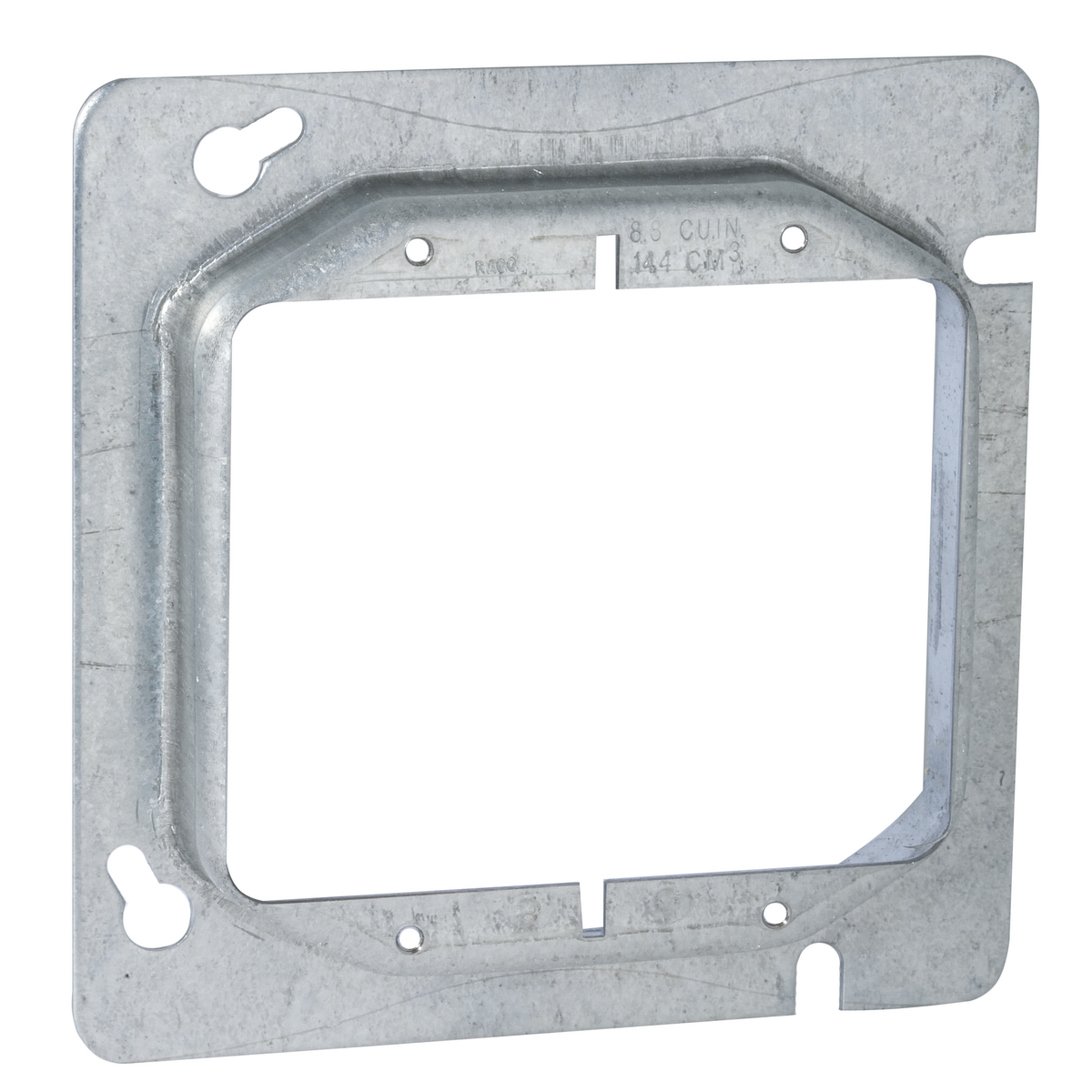 RACO 840 4-11/16" SQUARE MUD-RING, TWO DEVICE, RAISED 3/4"