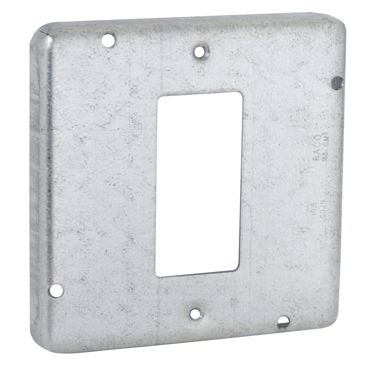 RACO 856 4-11/16" SQUARE EXPOSED WORK COVER, 1 GFCI