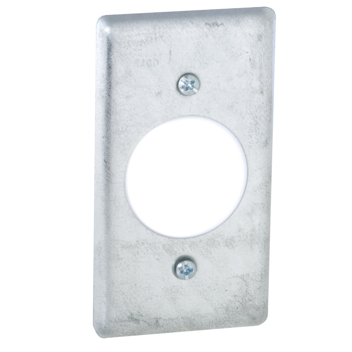 RACO 867 HANDY BOX COVER, 20A RECEPTACLE 1.594" DIAMETER