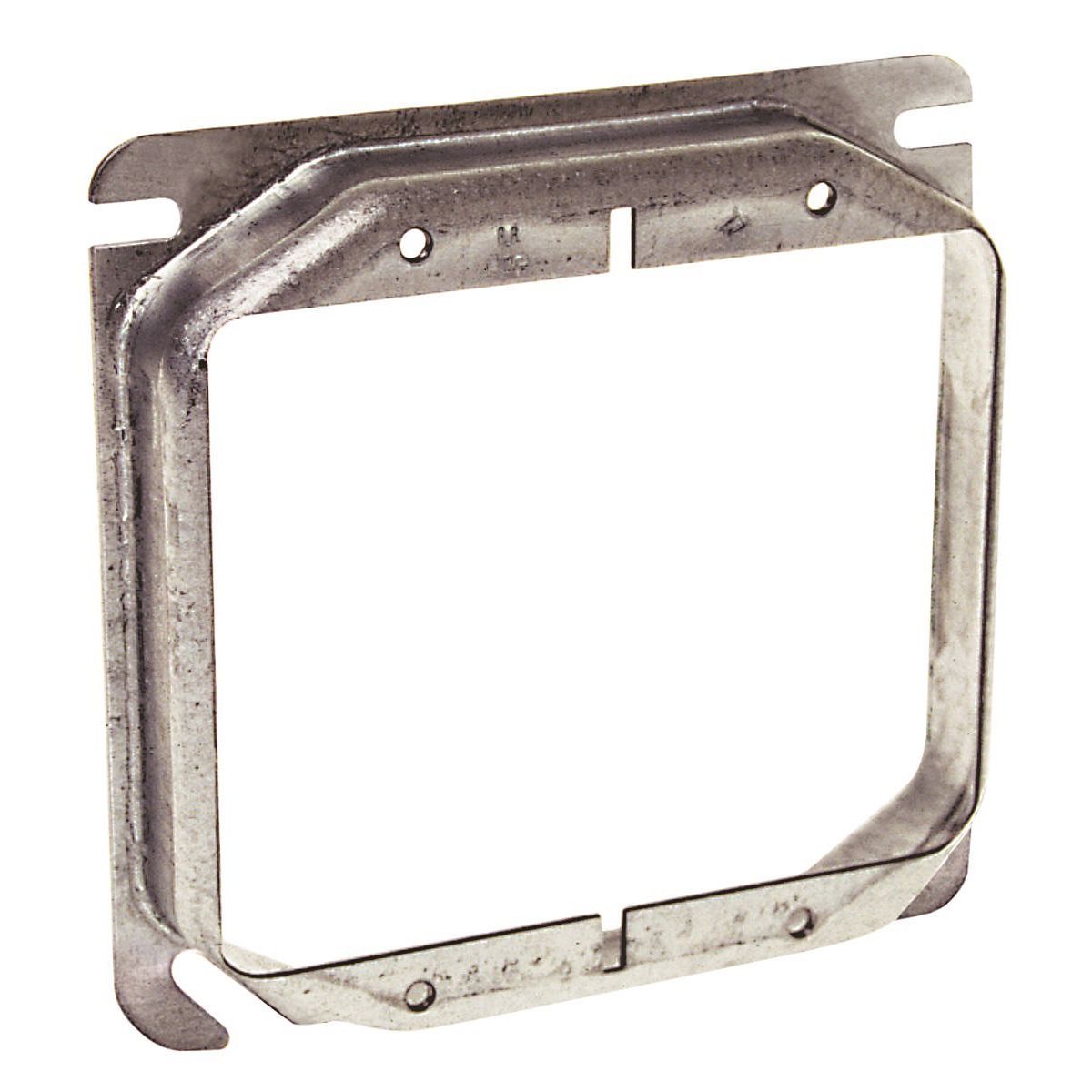 RACO 769 4" SQUARE MUD-RING, TWO DEVICE, RAISED 5/8"