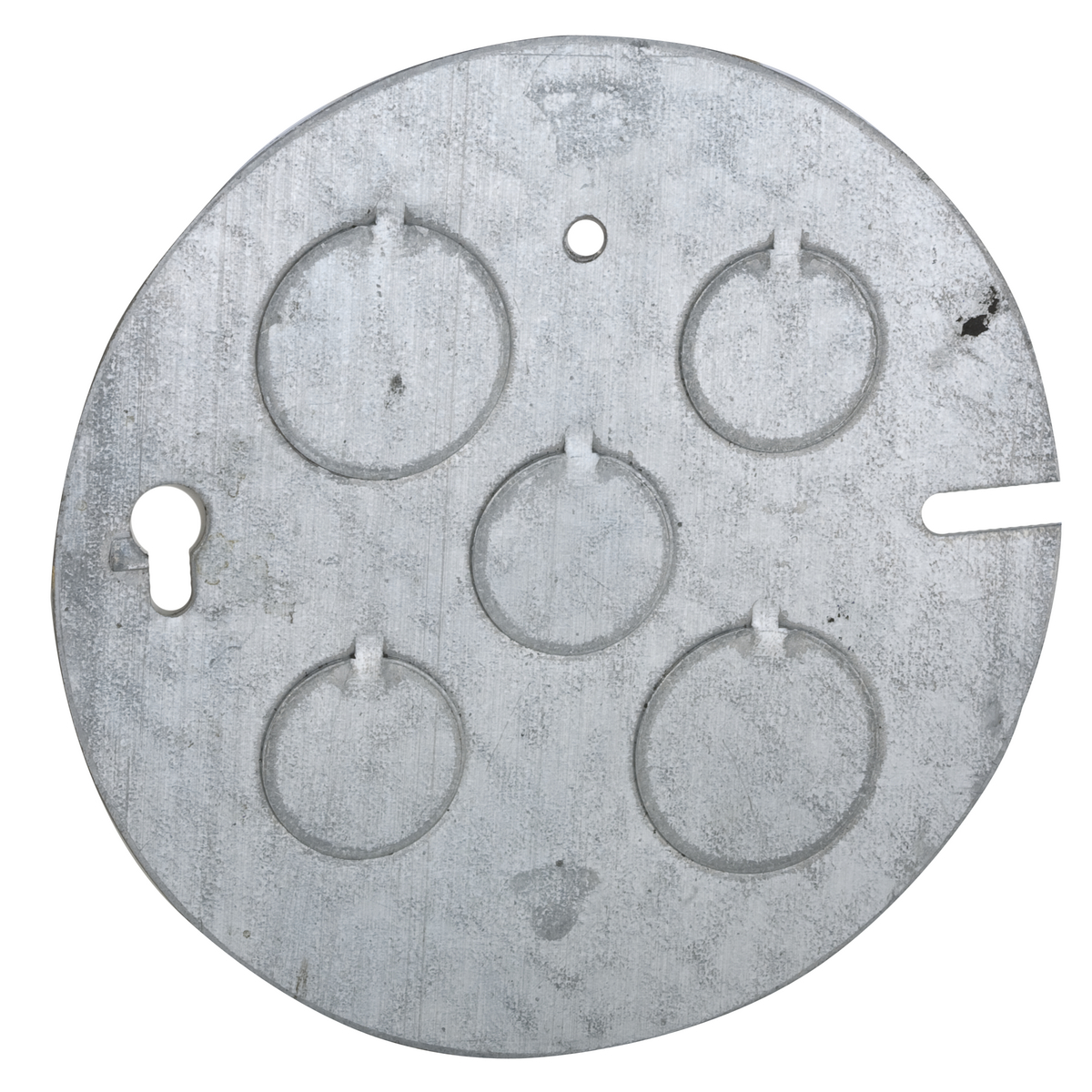 Product image for Raco 890 Steel Concrete Ring Cover, 1/2" & 3/4" Knockouts