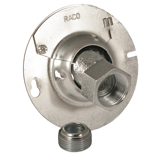3-1/2 in. or 4 in. Swivel Fixture, Support Covers KWIK-HANG®, For 3-1/2 in. or 4 in. Octagon Boxes, 1/2 in. or 3/4 in. Conduit
