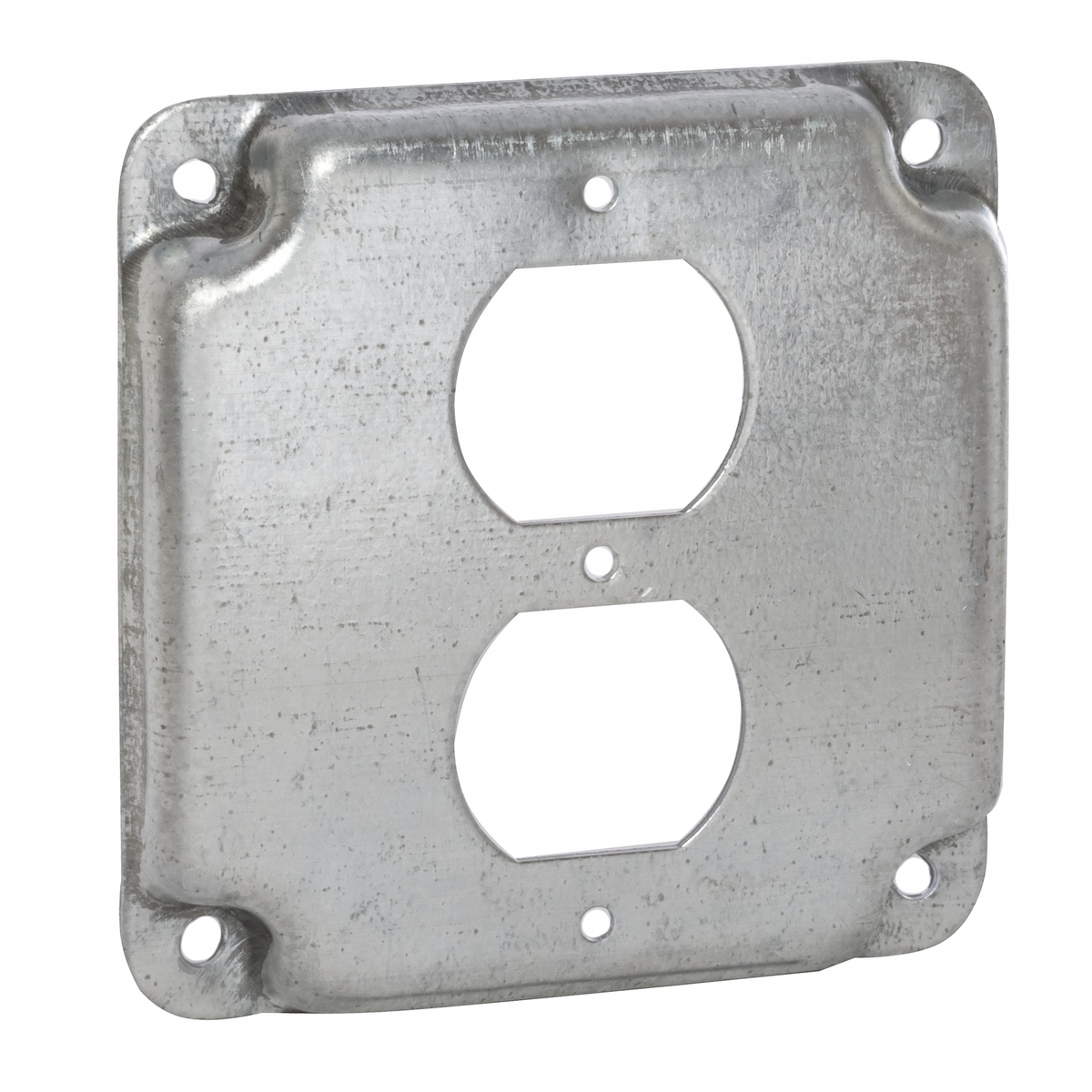 4 In. Square Exposed Work Covers - Raised 1/2 In., 1 Duplex Receptacle