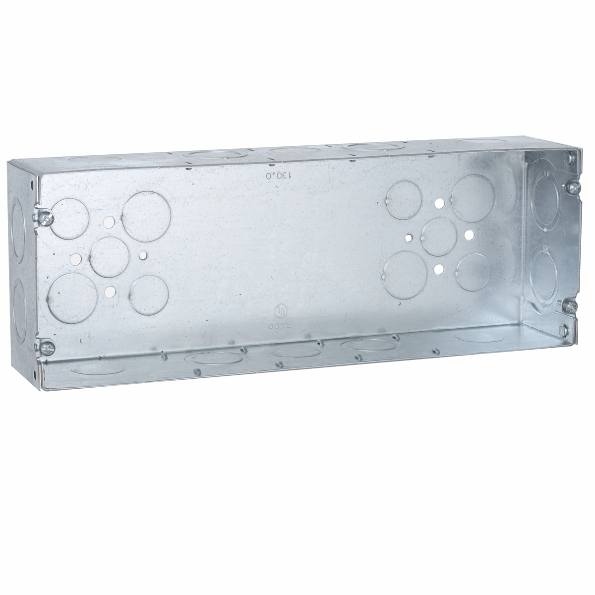 Gang Boxes, 2-1/2 In. Deep - Welded with Conduit KO's, 5-Gang