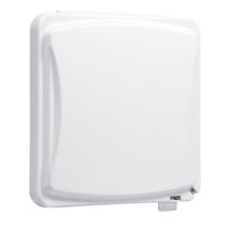 Two Gang White Flat Covers, 2-Gang 55-in-1