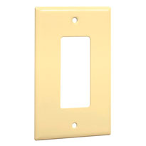 Standard Metal Wallplates: Ivory Smooth, Decorator/Rocker