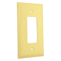 Jumbo Metal Wallplates: Ivory Smooth, Decorator/Rocker