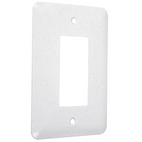 Princess / Maxi Metal Wallplates: White Textured, Decorator/Rocker