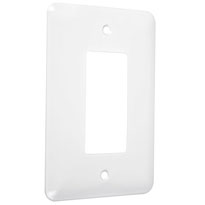 Maxi Metal Wallplates: White Smooth, Decorator/Rocker