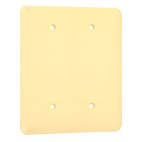 Princess / Maxi Metal Wallplates: Ivory Smooth, 2-Blank