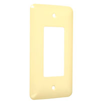 Princess metal Wallplates: Ivory Smooth, Decorator/Rocker