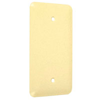 Princess metal Wallplates: Ivory Textured, Blank