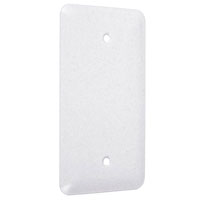 Princess metal Wallplates: White Textured, Blank