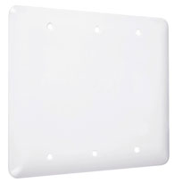 Princess / Maxi Metal Wallplates: White Smooth, 3-Blank