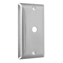 Standard Metal Wallplates: Stainless Steel, Communication .40 In. Hole