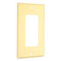 Standard Metal Wallplates: Ivory Textured, Decorator/Rocker