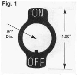 Selecta SS6747 On-Off Indicator Plate | Gordon Electric Supply, Inc.