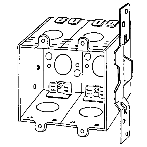 3 X2 SQ CORNER 2-GANG BOXES