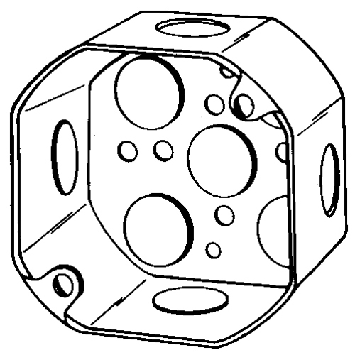 4  OCTAGONAL OUTLET BOX