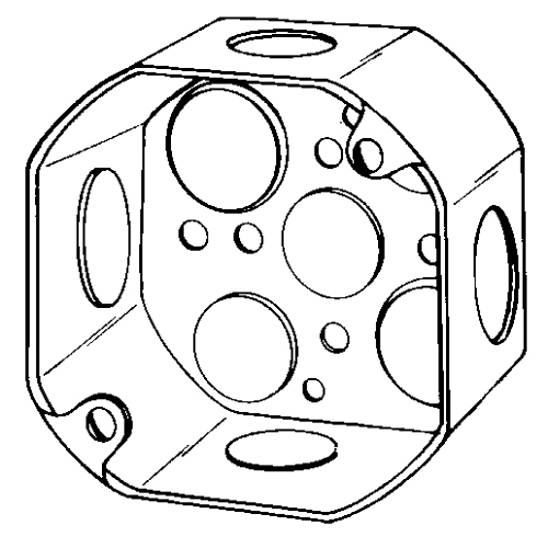 4 OCTAGON OUTLET BOX