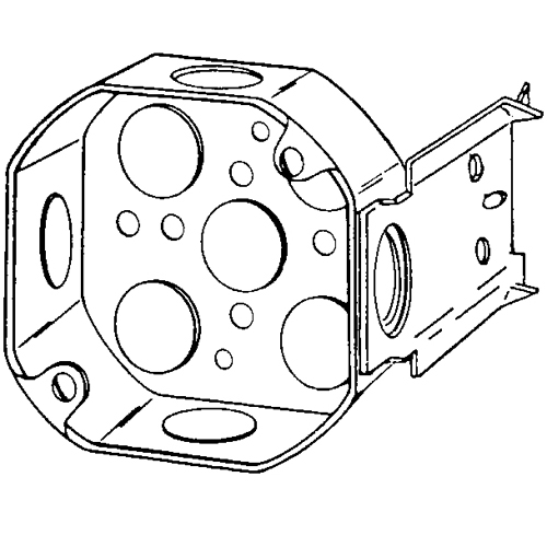 4  OCTAGON BOX WITH JB BRACKET