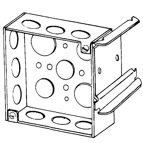 4  SQ WELDED W/STUD BRKT