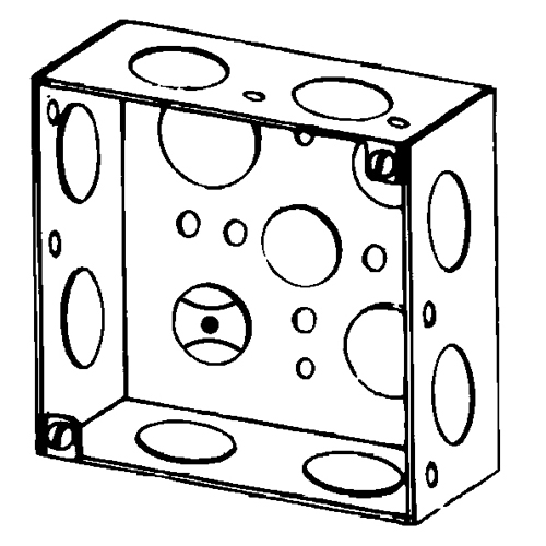 4 SQ WELDED BOX 1-1/2 DEEP