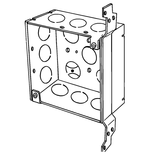 4  SQ OUTLET BOX WITH VB BRAC