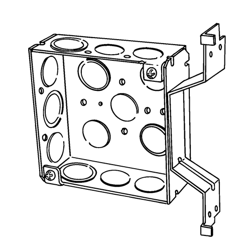 4 SQ WELDED BOX W/OB BRACKET