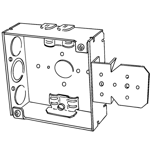 4 SQ WELDED BOX W/NL BRACKET