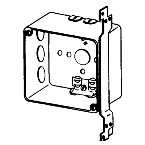 4 SQ.BOX W/BRACKET & CLAMPS