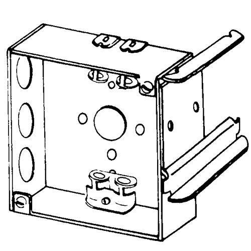 4  SQ WELDED W/STUD BRKT