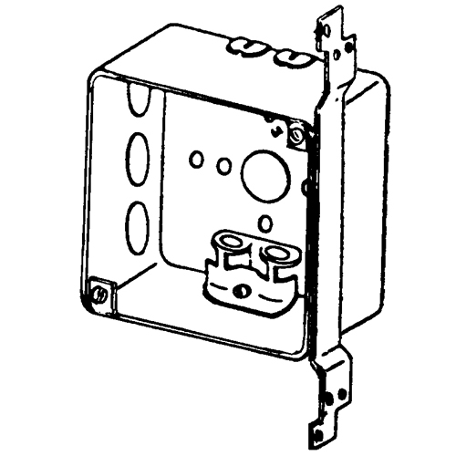 4  SQ BOX ARMORED CABLE CLAMPS