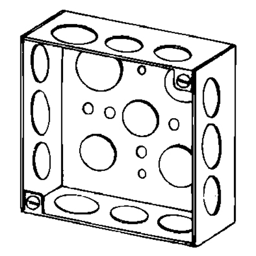 4 SQ WELDED BOX 1-1/2 DEEP