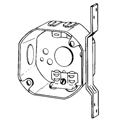 3-1/4 OCTAGON BOX W/BRACKET