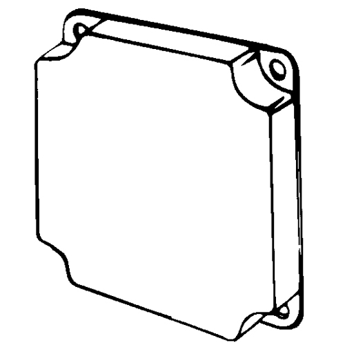 4 SQUARE COVERS RAISED