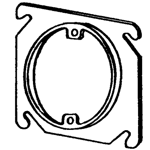 4  SQ PLASTER RING-1/4 RAISED