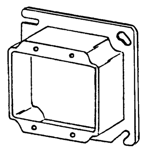 4  SQ COVER-1 1/4 RAISED