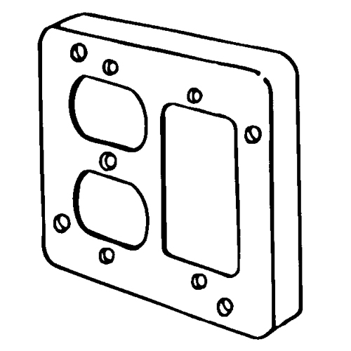 4-11/16  SQ. RAISED COVER-NEC