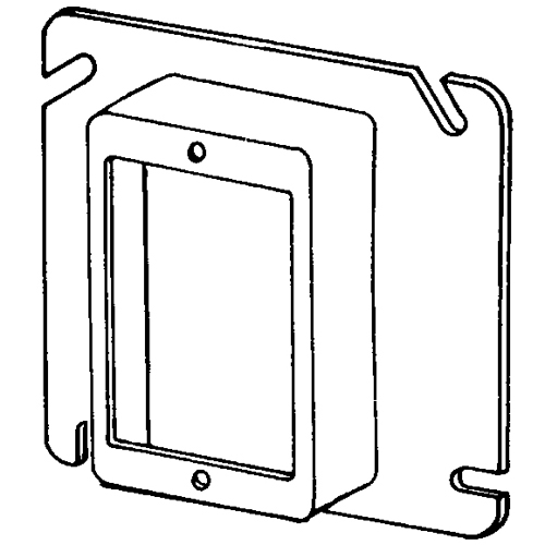 4 11/16 SQ. RAISED COVER