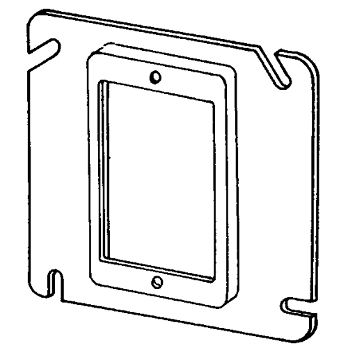 4 11/16 SQ. COVER-1/4 RAISED