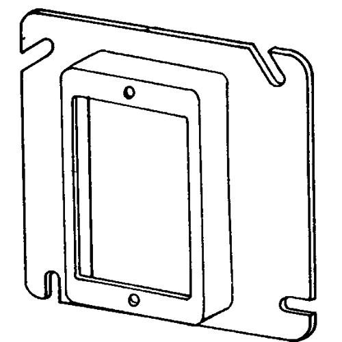 4 11/16 SQ. RAISED COVER