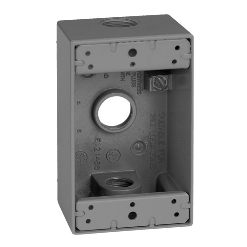 ONE GANG OUTLET BOX/3-1/2