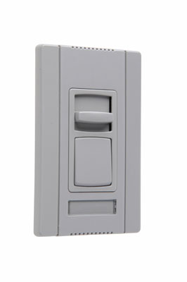 Slide Dimmer, Electronic Single Pole/3Way 3Wire PRESET 10A277V, Gray