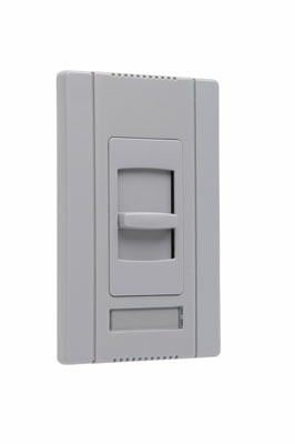 Slide Dimmer, Electronic Single Pole2Wire 8A, Gray